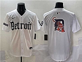 Men's Detroit Tigers Team Big Logo White Motor Gothic Edition Vapor Premier Limited Stitched Jersey,baseball caps,new era cap wholesale,wholesale hats